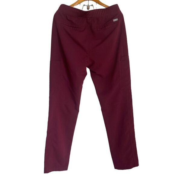 Set of 2 pairs: Figs Technical Collection 2 Pants Black and Maroon Size: L/T - Picture 5 of 6